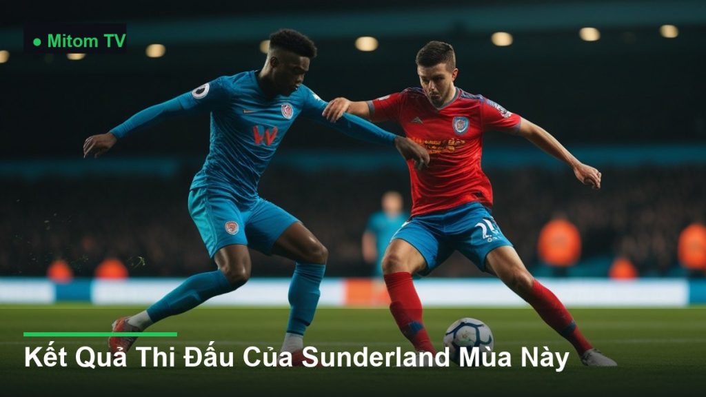 pha tranh chấp bóng kịch tính giữa các cầu thủ - Kết Quả Thi Đấu Của Sunderland Mùa Này