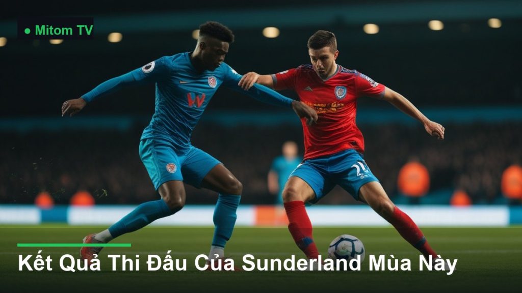 pha tranh chấp bóng kịch tính giữa các cầu thủ - Kết Quả Thi Đấu Của Sunderland Mùa Này